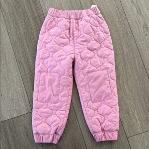 Patagonia quilted puff joggers toddler girls size 4T